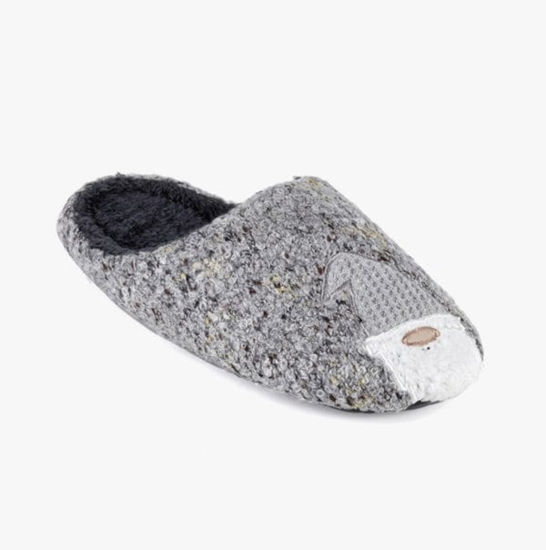 Totes Toasties NOVELTY GNOME Mens Mule Slippers Multi