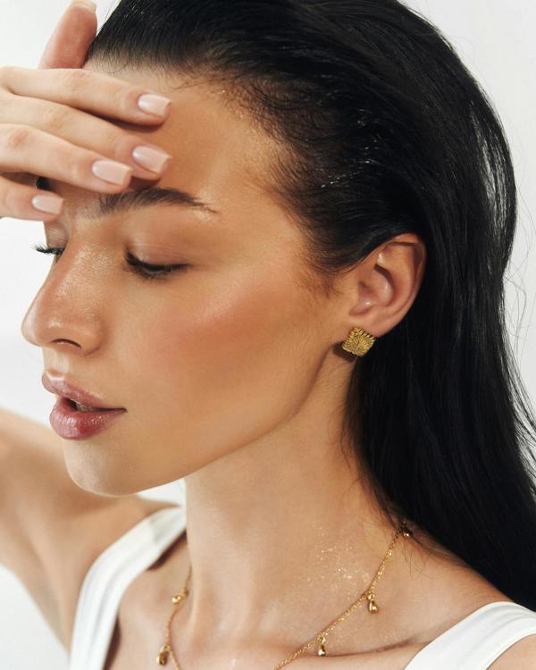 Elk & Bloom Dream Drop Chunky Teardrop 14K Gold Choker Necklace
