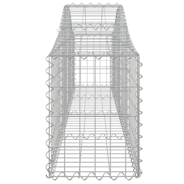 Berkfield Arched Gabion Baskets 4 pcs 200x30x40/60 cm Galvanised Iron