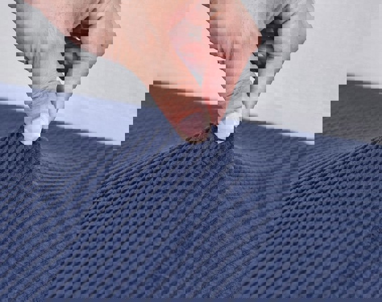 Anyhouz Anyseat Sofa Cover Navy Polyester Thick Stretchable Cushion For Living Room 1Pc Enlarge Size 160-185cmx85-105cm