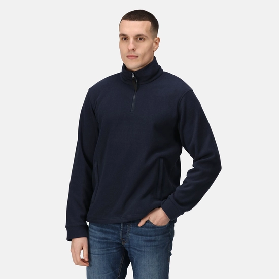 Regatta Mens Thor Overhead Anti-Pill Fleece Top - Dark Navy