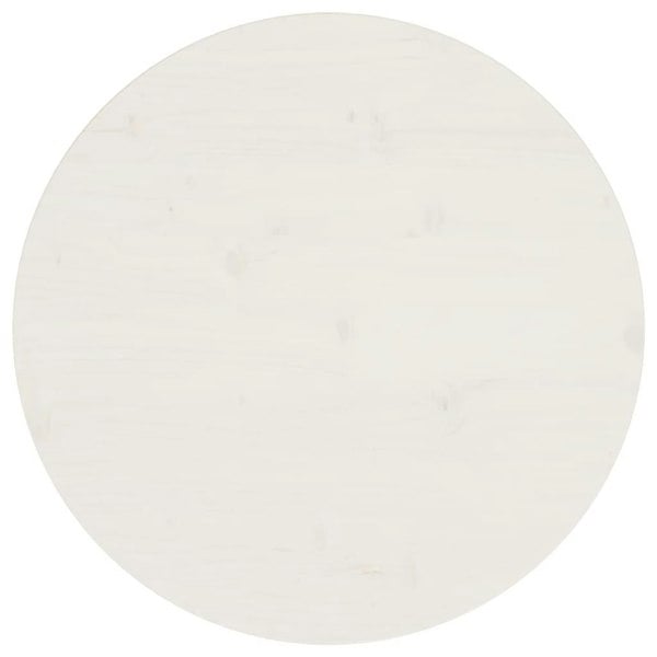 Berkfield Table Top White �_�”�_60x2.5 cm Solid Wood Pine
