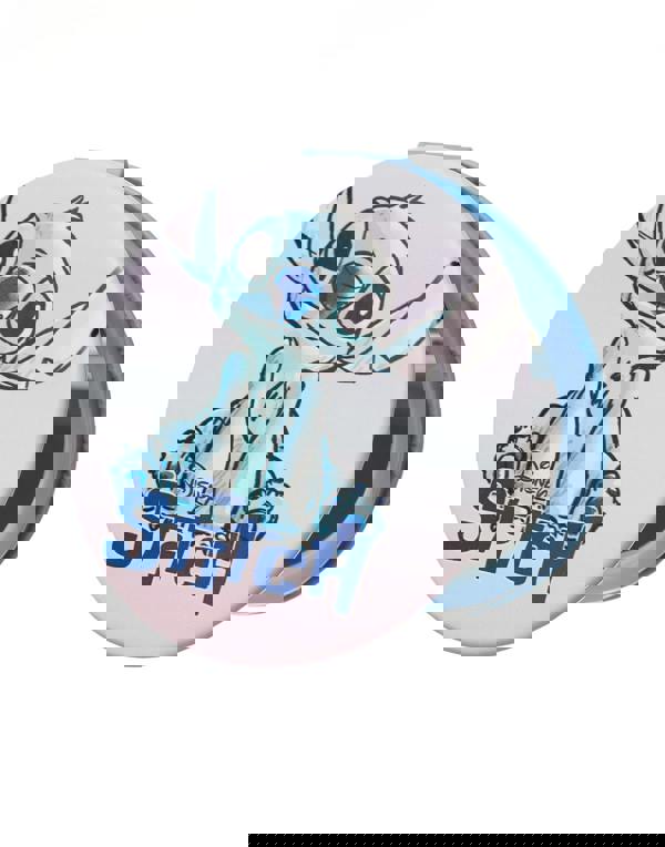 Disney Womens Blue Stitch Character Face Makeup Bag and Mirror (One Size)