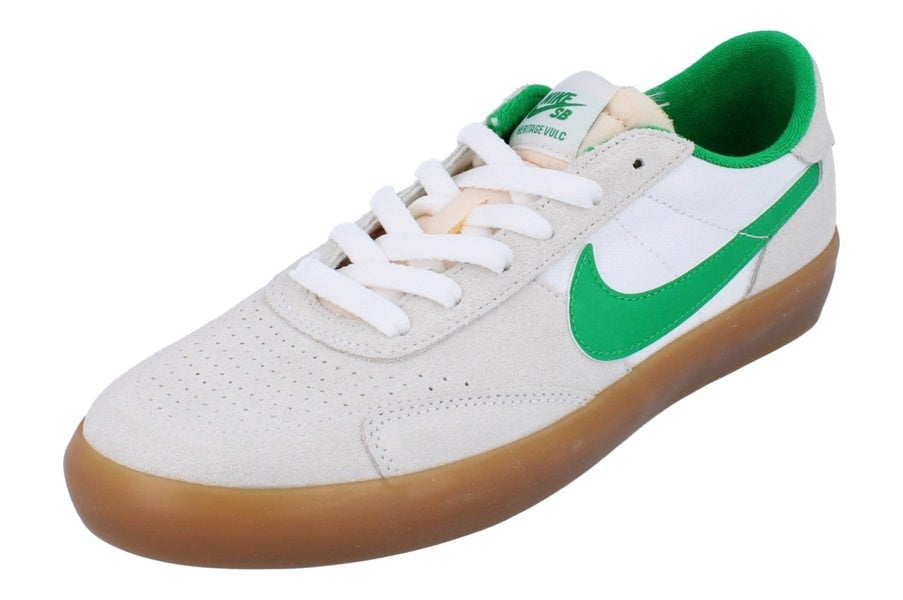 Nike Sb Heritage Vulc Mens Trainers Cd5010  101 - Summit White Lucky Green 101 - Photo 0