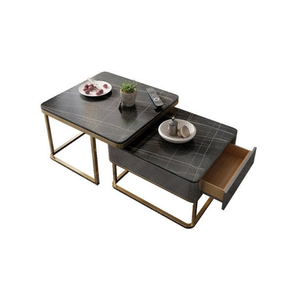 Lorelei Nesting Coffee Table Set, Sintered Stone-Weilai Concept-Weilai Concept