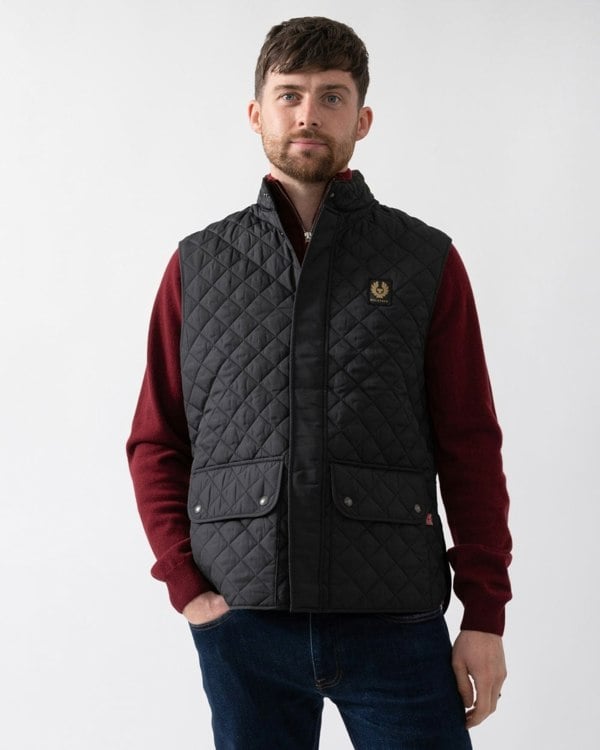 Belstaff Mens Icon Gilet - Black