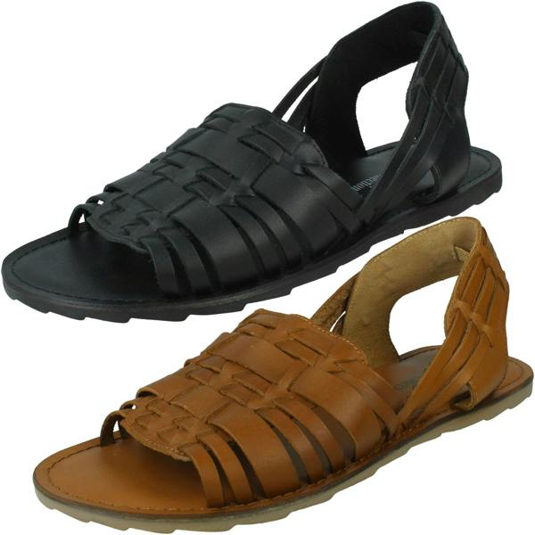 Leather Collection Mens Leather Collection Slingback Sandals A0061