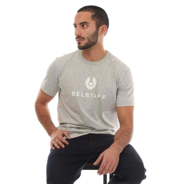Belstaff Mens Signature T-Shirt - Silver - 