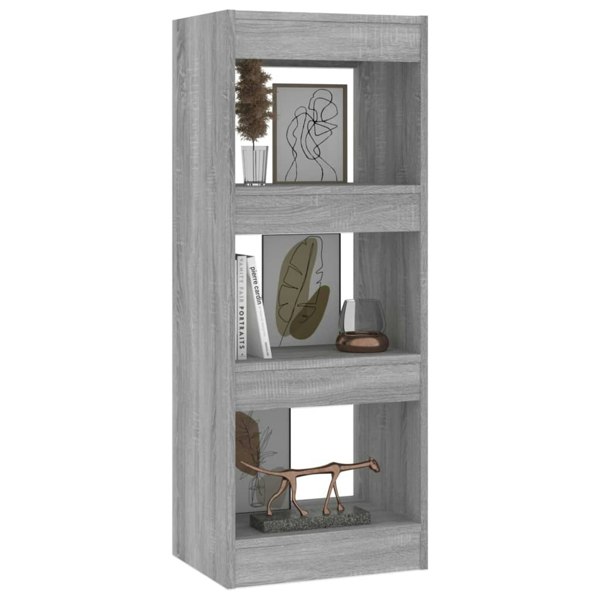 Berkfield Book Cabinet/Room Divider Grey Sonoma 40x30x103 cm Engineered Wood