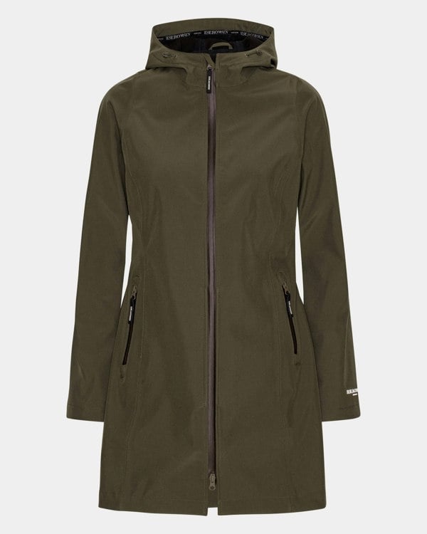 Ilse Jacobsen Daybreak Womens Softshell Raincoat - Army 410