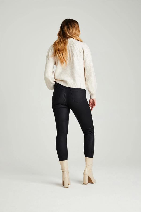 Urban Bliss Black Leather-Look High Waist Skinny 'Shaper' Jean