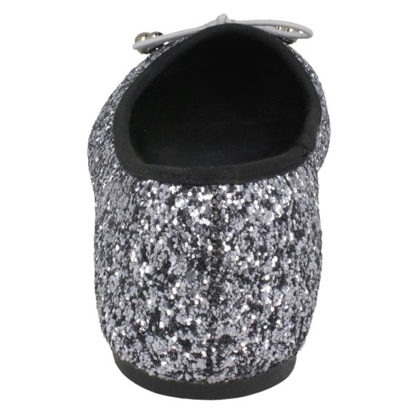 Spot On Ladies Spot On Glitter Ballerinas