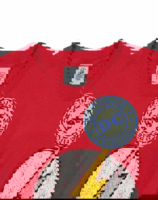DC Comics Boys Red Logo Short Sleeved T-Shirt