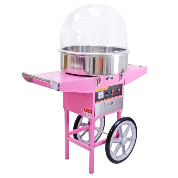 KuKoo Candy Floss Machine with Cart & Protective Dome