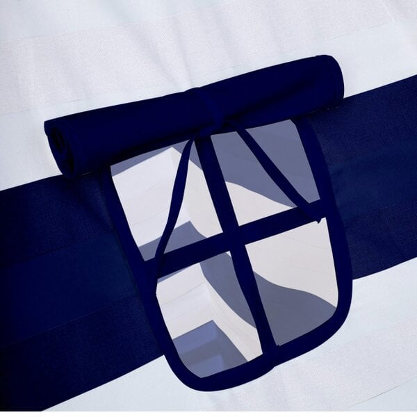 Neo Navy and White Stripe Canvas Kids Indian Tent TeePee