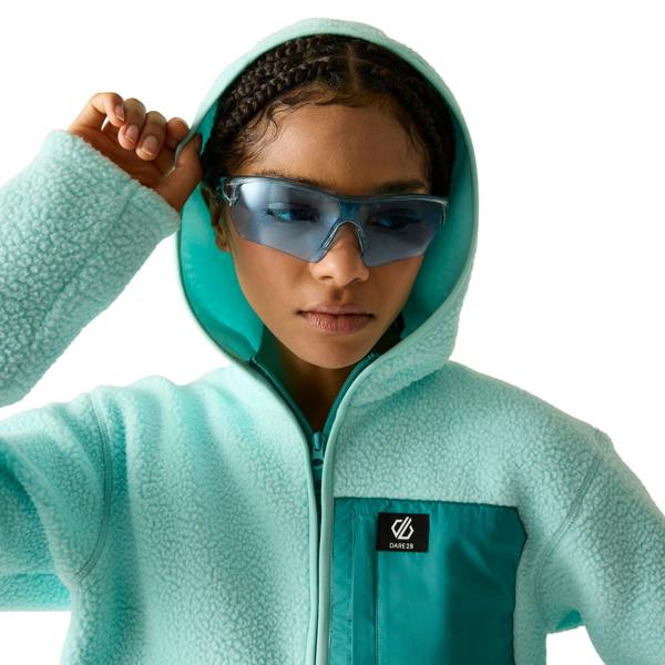 Dare 2B Womens/Ladies Firn Borg Hooded Fleece - Water Ballet - 