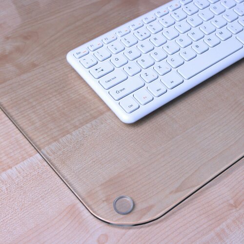 Floortex Desktex® Glaciermat Glass Desk Mat