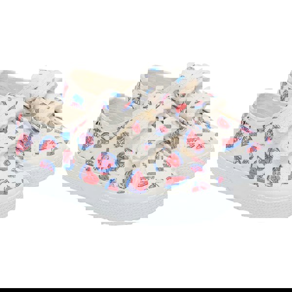 Superga Kids 3750 Leggera Fruit Touch Fastening Trainers - White Avorio