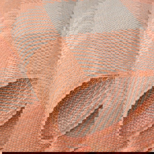 Outdoor-Indoor Rug Orange Geometric Design Weather-Proof | The Rugs