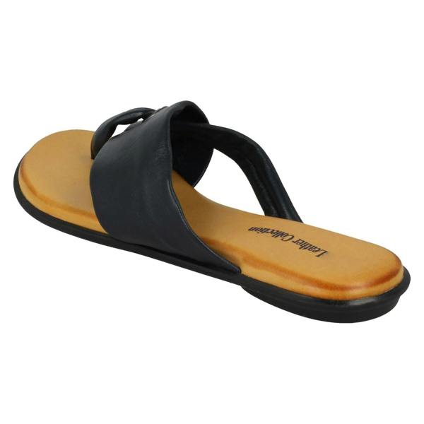 Leather Collection Ladies Leather Collection Toepost Sandals
