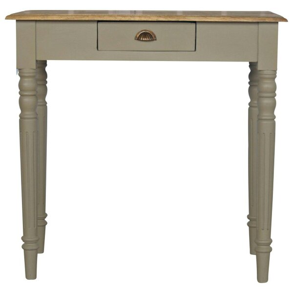 Wyld Haus Monteriggioni Grey Hand Painted Writing Desk with Drawer
