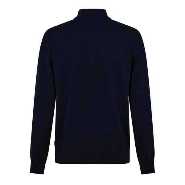 Boss Mens Ebenji Fine Knit Jumper - Dark Blue - 