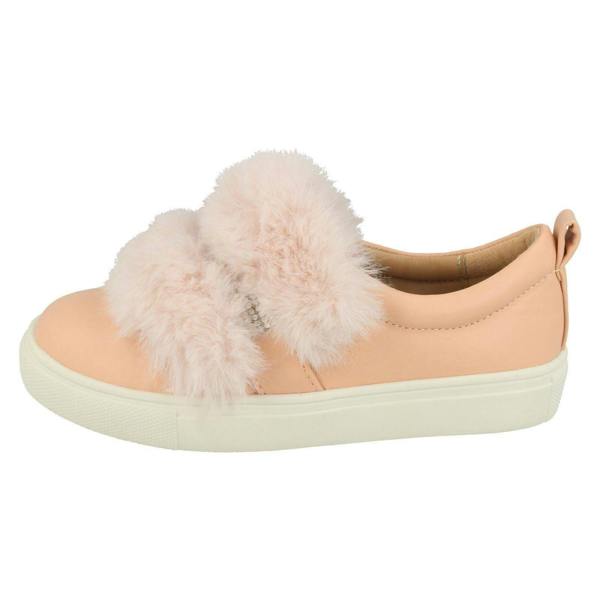Spot On Girls Spot On Diamante Strap Fur Trim Shoes