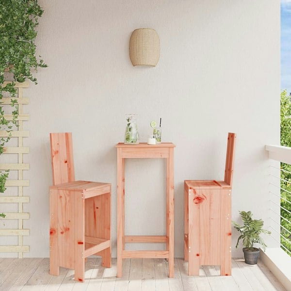 Berkfield Bar Stools 2 pcs 40x42x120 cm Solid Wood Douglas