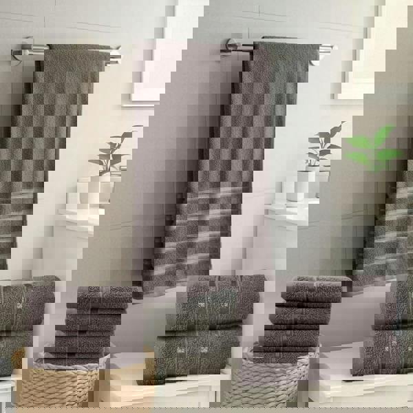 Smart Living Boston 8 PCS Towel Bale Set - Grey