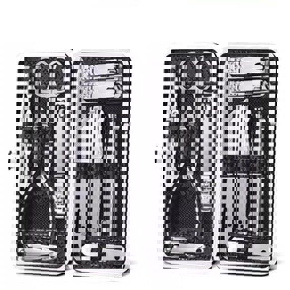 Dragodirect 19-Piece Stainless Steel Manicure and Pedicure Kit Professional Grooming