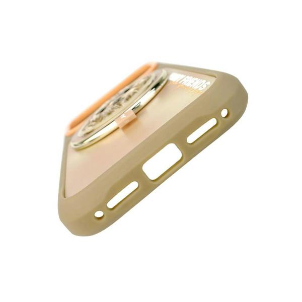 Nimmy Friends Nimmy Big Eye Cute Pet Poodle Dog Face Case with Detachable MagSafe Grip for iPhone 17 Pro 6.3" Brown Orange - N-XDY-CXZJZH-IP17-PRO-014
