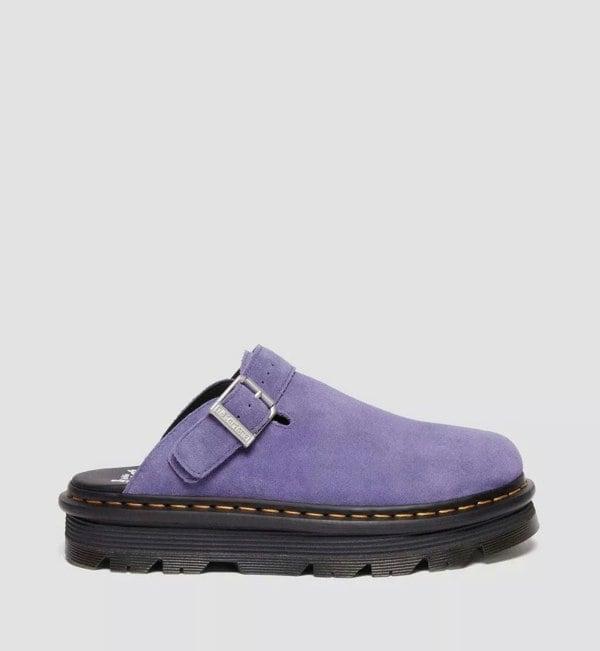 Dr. Martens Zebzag EH Suede Twilight Purple Mule