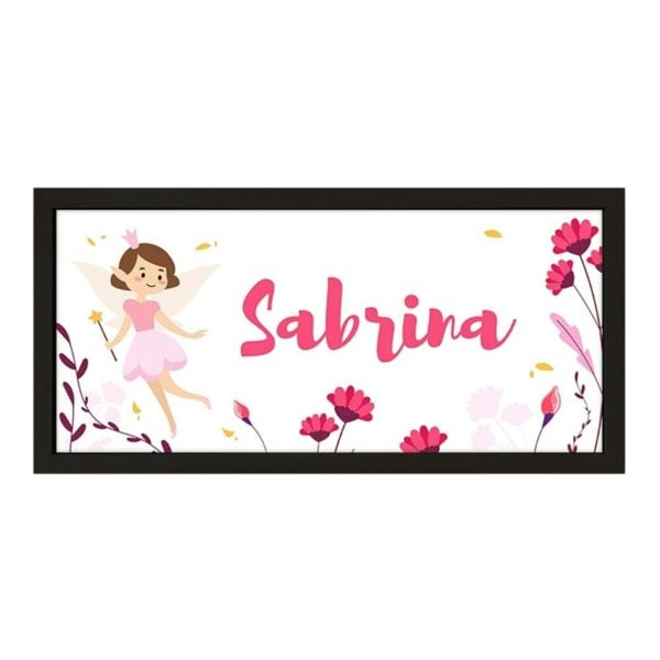 Personalised Wall Art Framed Print Girl's Room Fairy