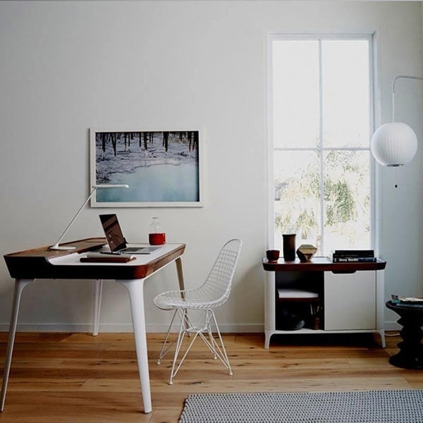 Brannan Office Desk, Wood-Weilai Concept-Weilai Concept