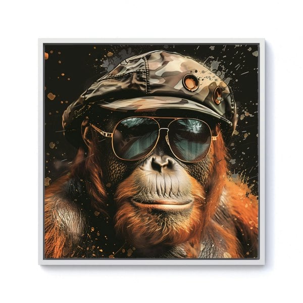 Warren Reed Cool Orangutan Framed Canvas