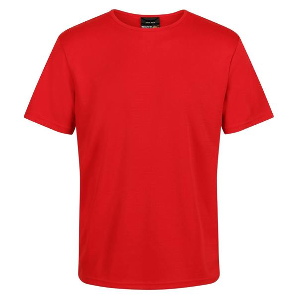 Regatta Professional Mens Reflective Moisture Wicking T-Shirt - Classic Red - 