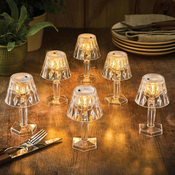 Battery Operated Mini Table Lamps (6)