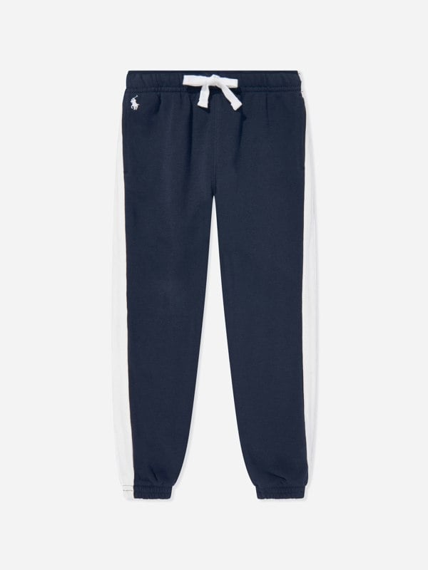 Ralph Lauren Kids Ralph Lauren Girls Side Stripe Joggers in Navy
