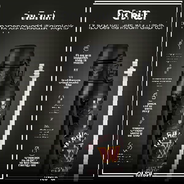 ION8 NFL x ION8 Insulated Steel Water Bottle, NFL Commanders, 750ml (24oz)