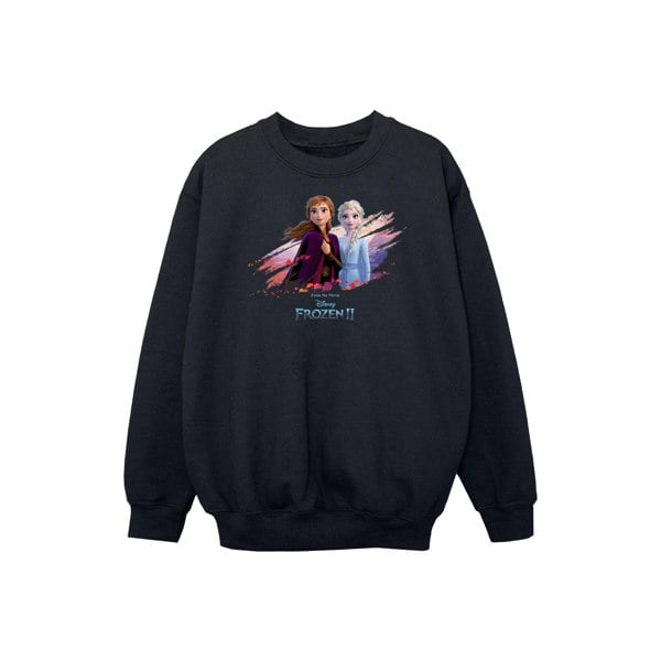 Disney Girls Frozen 2 Elsa And Anna Nature Is Beautiful Sweatshirt - Black