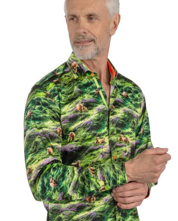 Claudio Lugli Highland Cow Photographic Print Shirt