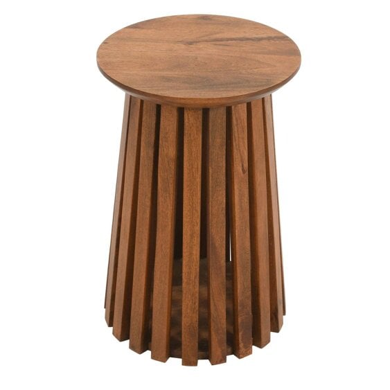 Wyld Haus Birmingham Slatted Mango Wood Side Table