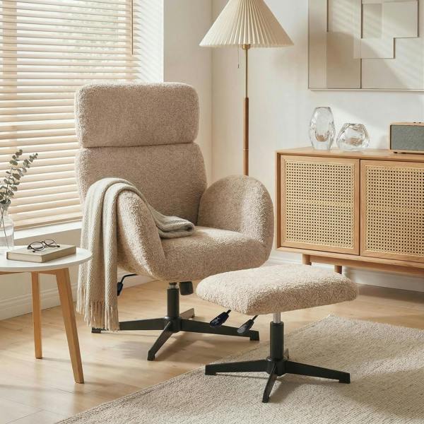 Accent Chair with Ottoman