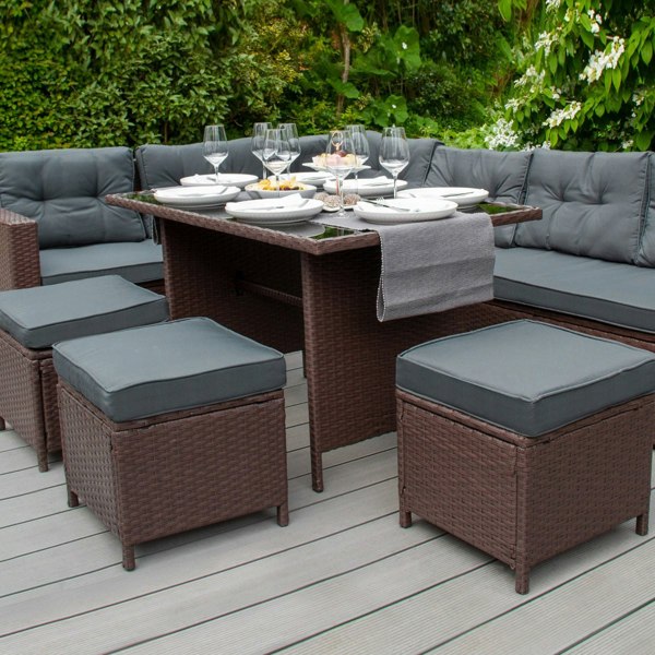 Jardi Rattan Corner Set - Brown