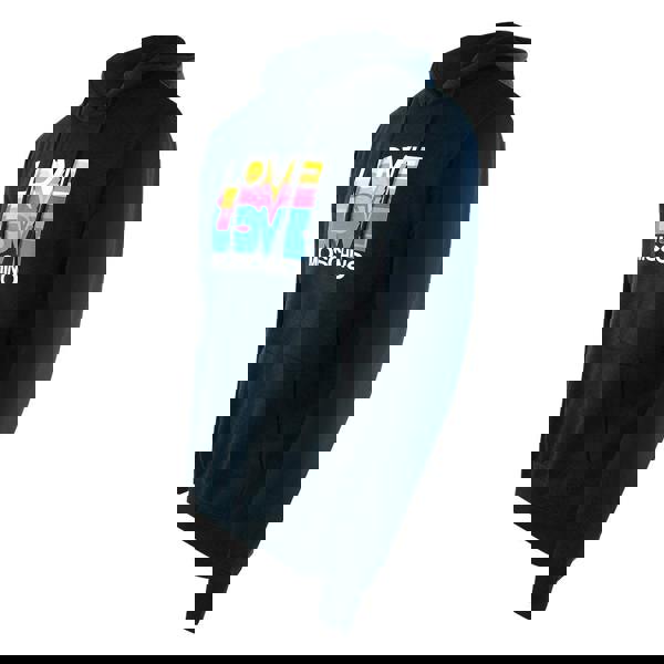 Moschino Love Moschino Multi Logo Navy Blue Hoodie