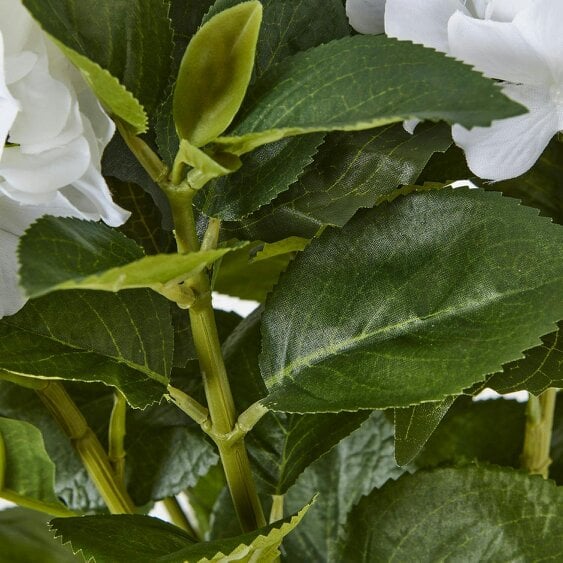 Wyld Haus Artificial Plant Medium White Hydrangea Plant In White Ceramic Pot