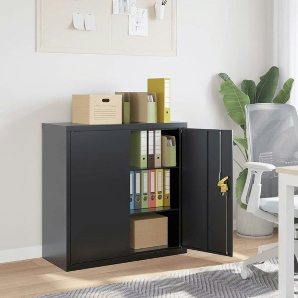 Berkfield File Cabinet Anthracite 90x40x90 cm Steel