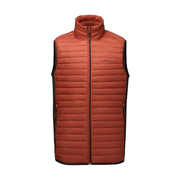 Regatta Mens Andreson Hybrid Padded Jacket - Burnt Henna/Black