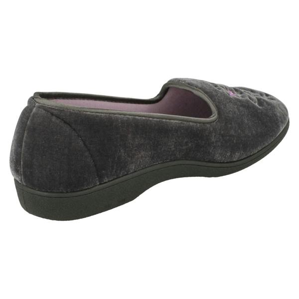 Rosebank Ladies Rosebank Embroided Flowers Detailed Slippers Racheal