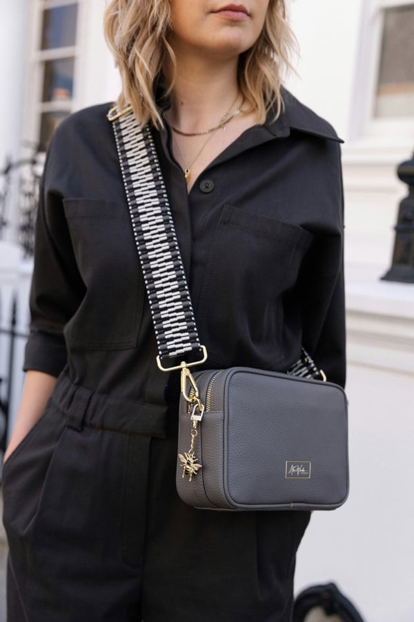 Alice Wheeler Bee Faux Leather Camera Crossbody Soho Bag